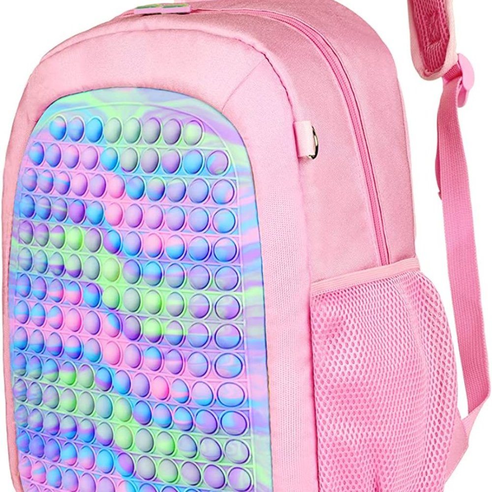 New Pop School Backpack for Girls or Boys, Large Capacity Lightweight BackPack - Picture 4 of 8
